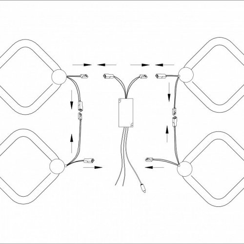 Потолочная люстра Ambrella Light FA FA3819 Потолочная люстра Ambrella Light FA FA3819