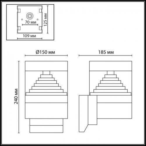 Уличный настенный светодиодный светильник Odeon Light Nature Hulk 7140/20WL Уличный настенный светодиодный светильник Odeon Light Nature Hulk 7140/20WL