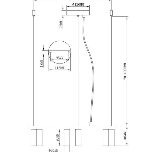 Подвесной светильник Sofina V11787-6P Подвесной светильник Sofina V11787-6P