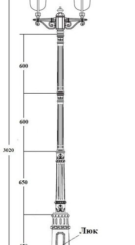 Наземный фонарь Oasis Light MADRID-COOPER 84310cA E7 02 Bl