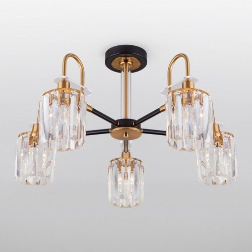 Потолочная люстра Eurosvet Tenia 70090/5 черный Потолочная люстра Eurosvet Tenia 70090/5 черный