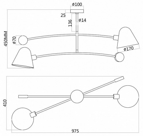 Потолочная люстра Favourite Statera 3045-2P