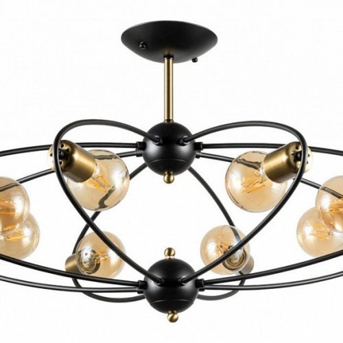 Потолочная люстра Arte Lamp Glasgow A1963PL-8BK