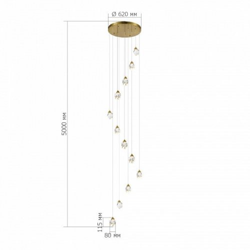 Подвесной светильник ST Luce Cascato SL6114.203.12 Подвесной светильник ST Luce Cascato SL6114.203.12