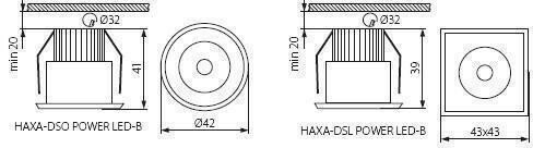 Точечный светодиодный светильник Kanlux HAXA DSO 8103