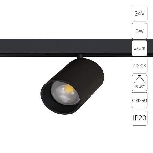Трековый светильник Presto A6228PL-1BK