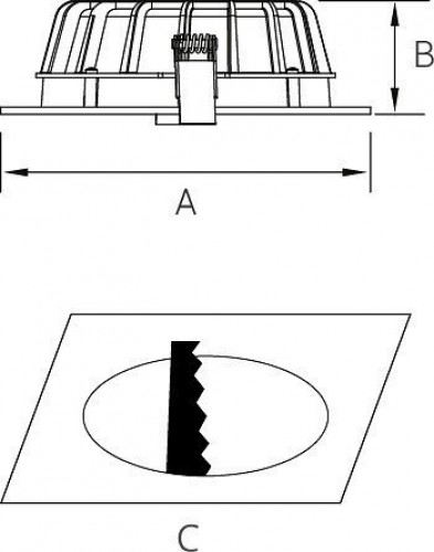 Встраиваемый светильник Fiberli CDEW 11130102 Встраиваемый светильник Fiberli CDEW 11130102
