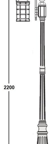 Наземный фонарь Oasis Light BARSELONA 81209/10 Bl
