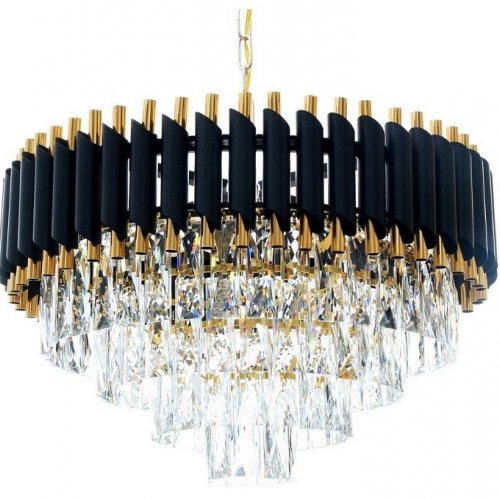 Подвесная люстра Lumina Deco LDP 6003-550 BK+F.GD