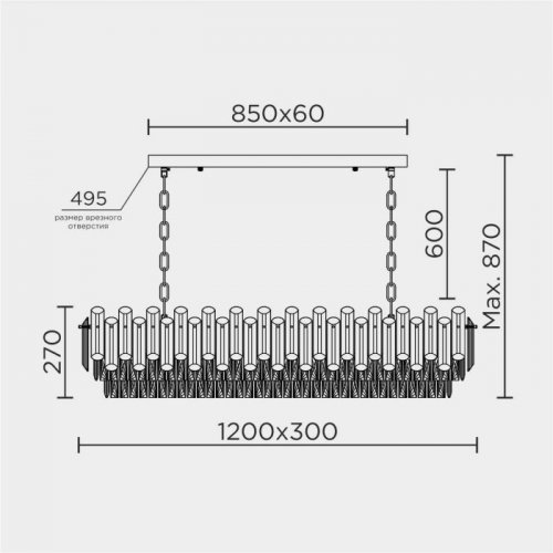 Подвесная люстра ML.9006.1200 GD-BR Подвесная люстра ML.9006.1200 GD-BR