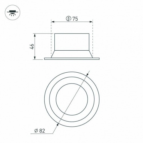 Встраиваемый светильник Arlight BREEZE 054715