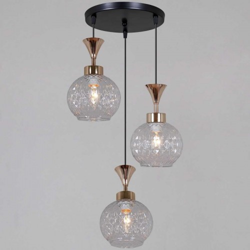 Подвесной светильник Reluce 10080-0.9-03 BK+FG