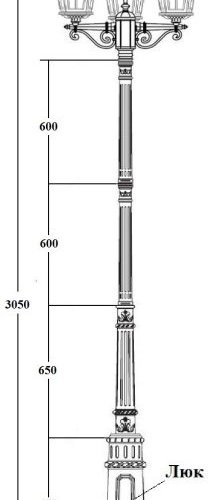 Наземный фонарь Oasis Light ALBORG 79710B/02 E7 Bl