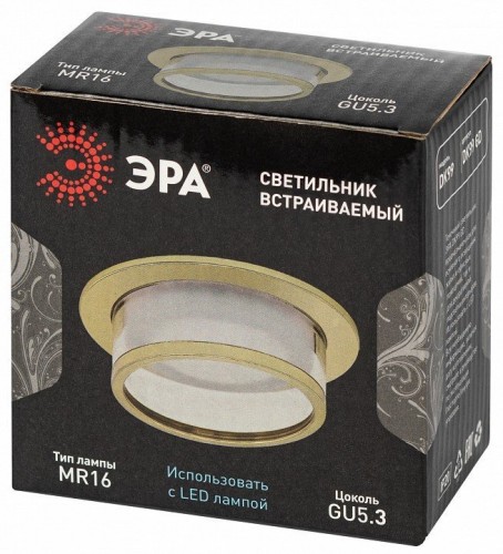 Точечный светильник ЭРА DK99 GD