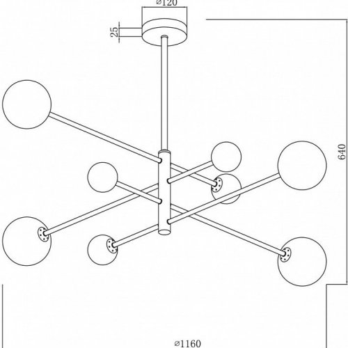Потолочная люстра Freya Sphirity FR5376CL-08B