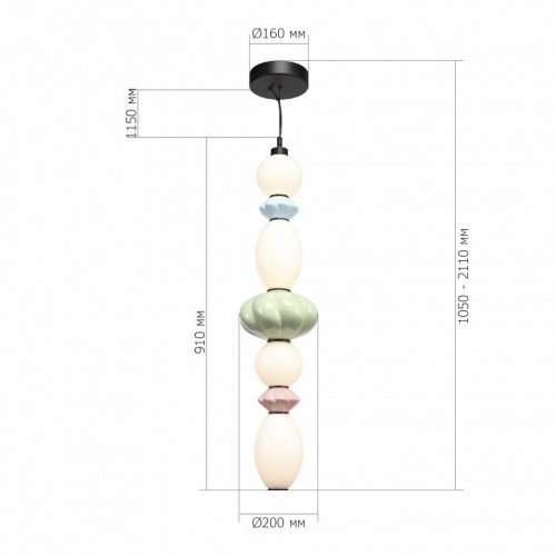 Подвесной светильник ST Luce Florentini SL6134.453.01 Подвесной светильник ST Luce Florentini SL6134.453.01