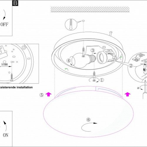 Потолочный светильник Eglo Ella 81636