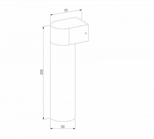 Уличный настенный светодиодный cветильник Elektrostandard Nork LED черный 35187/D a069890