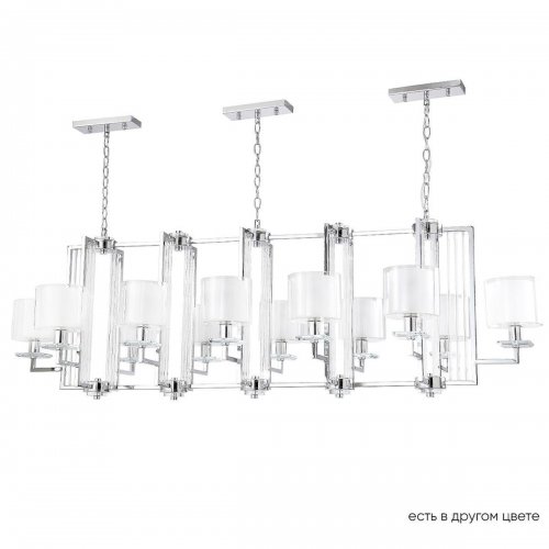 Подвесная люстра Crystal Lux Nicolas SP12 L1600 Nickel/White