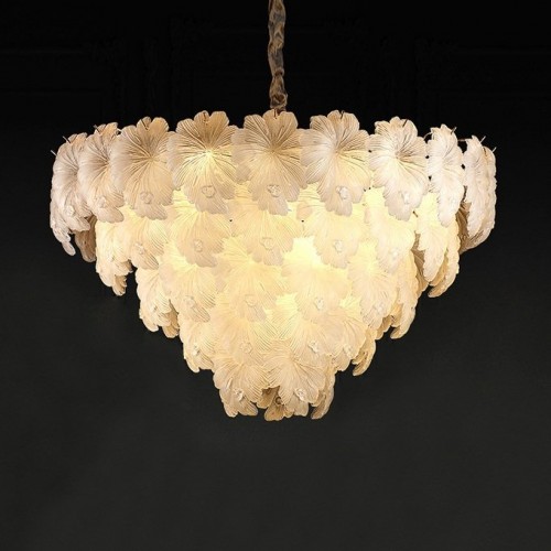 Подвесная люстра Crystal leaf 6302P/D800 gold/white Подвесная люстра Crystal leaf 6302P/D800 gold/white