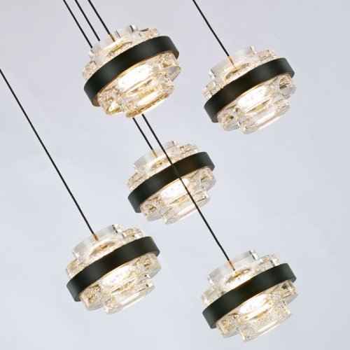 Подвесной светильник Indiana MD22030002-5A black/clear Подвесной светильник Indiana MD22030002-5A black/clear