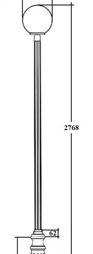 Наземный фонарь GLOBO L 88210L B2 Bl