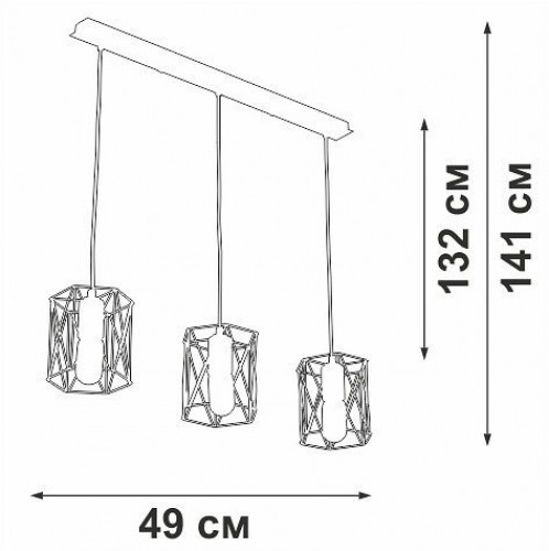 Подвесной светильник Vitaluce V4382-1/3S Подвесной светильник Vitaluce V4382-1/3S