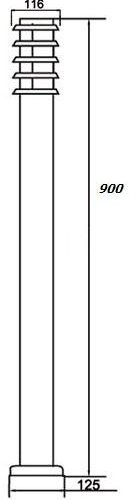 Наземный светильник Oasis Light 75820-900 SS
