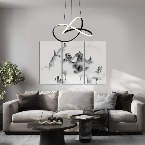 Подвесной светодиодный светильник Eurosvet Wind 90312/1 черный Подвесной светодиодный светильник Eurosvet Wind 90312/1 черный