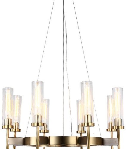 Подвесная люстра DeLight Collection Alouette KM0936P-8 brass Подвесная люстра DeLight Collection Alouette KM0936P-8 brass