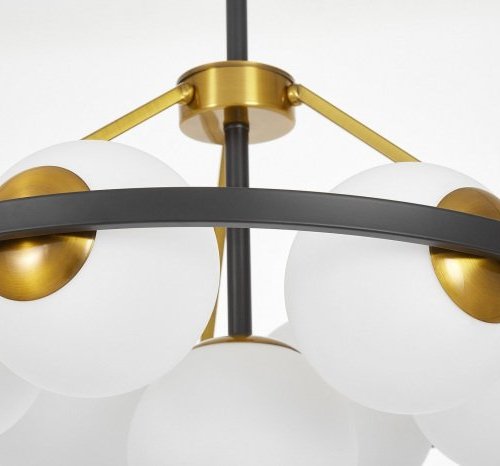 Подвесная люстра Lumina Deco Donzano LDP 8034-7 BK+WT