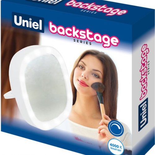 Зеркало с подсветкой Uniel ULK-F71 3AAA WHITE Зеркало с подсветкой Uniel ULK-F71 3AAA WHITE