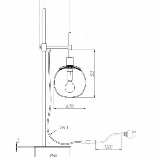 Настольная лампа Maytoni Erich MOD221-TL-01-G
