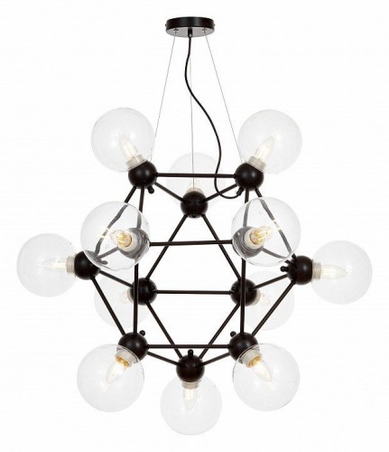 Подвесная люстра Lumina Deco Zodiak LDP 160N-12 BK+PR