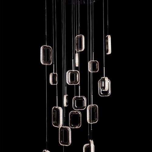 Подвесная люстра Theona LE7701/19 Black Chrome