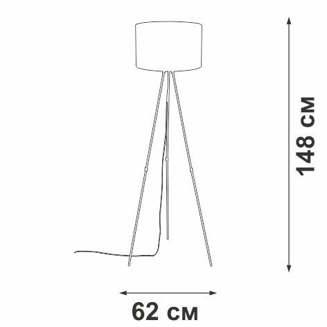 Торшер  V2880-1/1P