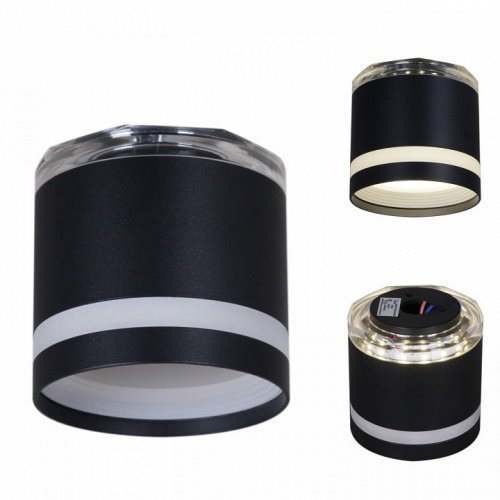 Точечный светильник Reluce 53001-9.5-001LD GX53+LED3W BK