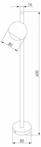 Уличный светодиодный светильник Elektrostandard Ball 35143/F a057633