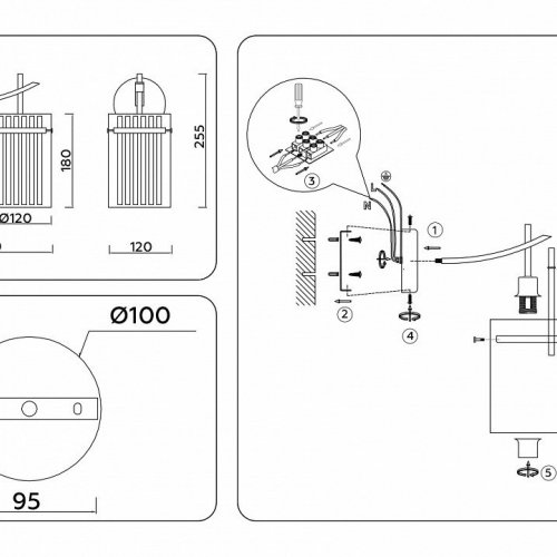 Бра Ambrella light High Light LH56035 Бра Ambrella light High Light LH56035