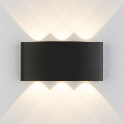 Уличный настенный светодиодный светильник Elektrostandard 1551 Techno Led черный 4690389068027