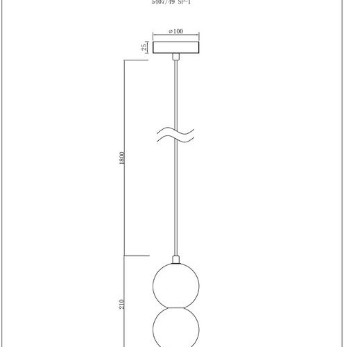 Подвесной светильник Divinare Milano 5407/33 SP-1