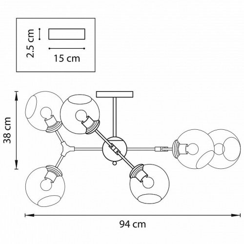 Люстра на штанге Lightstar Beta 785063 Люстра на штанге Lightstar Beta 785063