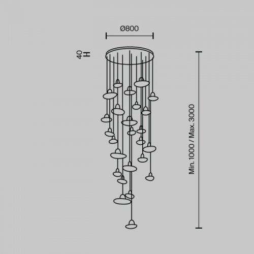 Подвесной светильник Modelux MODESTYLE MS.2326.25 BK Подвесной светильник Modelux MODESTYLE MS.2326.25 BK