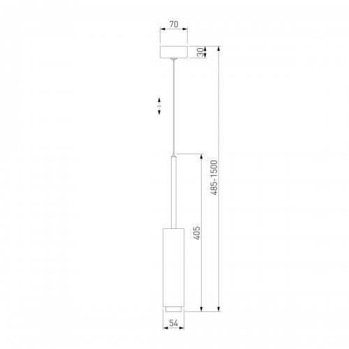 Подвесной светодиодный светильник Eurosvet Dante 50203/1 черный