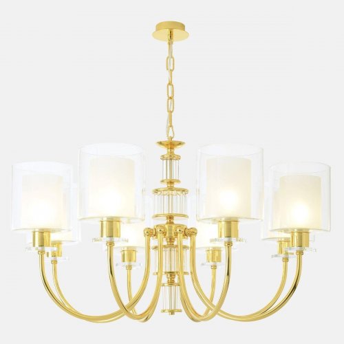 Подвесная люстра Crystal Lux ELENA SP8 GOLD Подвесная люстра Crystal Lux ELENA SP8 GOLD