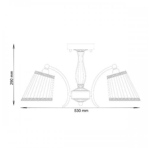 Потолочная люстра Lucia Tucci Firmo 145.5 Ivory