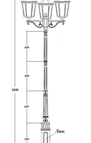 Наземный фонарь ALBORG L 79710LB/E7 02C Bl