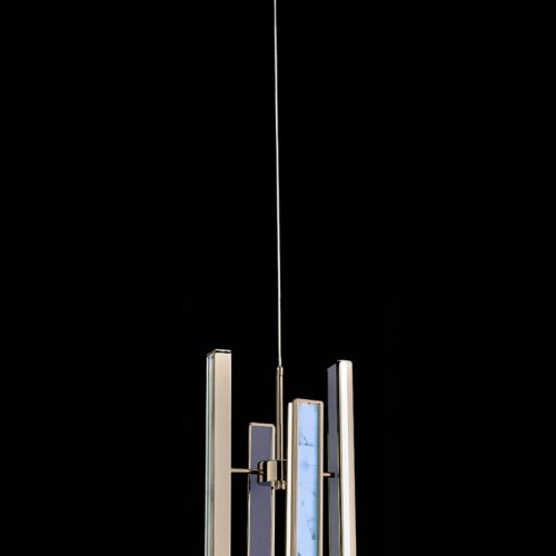 Подвесной светильник Christine LE7702/4S Black Chrome