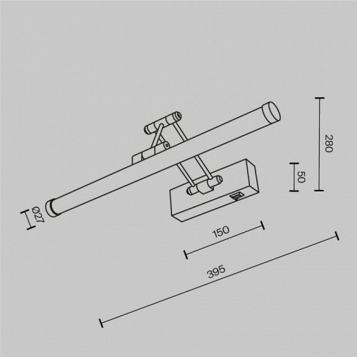 Подсветка для картин Maytoni Luster MIR268WL-L3B3K Подсветка для картин Maytoni Luster MIR268WL-L3B3K