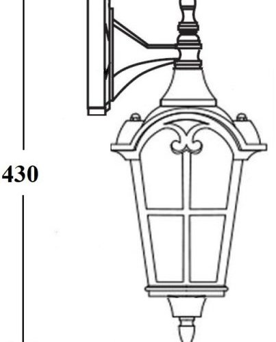 Настенный фонарь уличный Oasis Light PORTO 86102/04 R